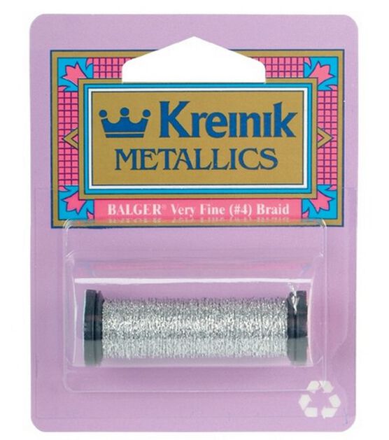 Kreinik-Kreinik Very Fine Metallic Braid Size4 12yd Periwinkle